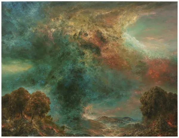 Petri Ala-Maunus Weltlandschaft, 2026 Oil on canvas 200 x 260 cm 78 3/4 x 102 3/8 in