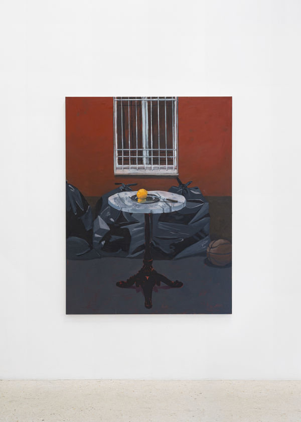 Mikael Lo Presti, Back Street with Table, 2025