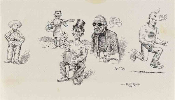 Robert Crumb, "R.Crumb's new aging-hipster look"