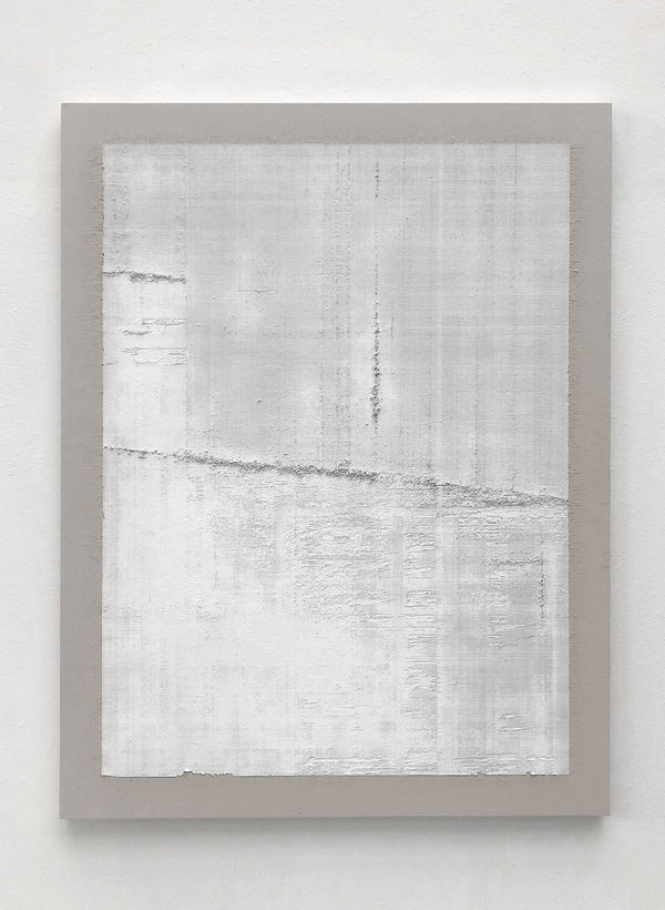 Eric Baudart, Papier millimétré extra blanc, 2019