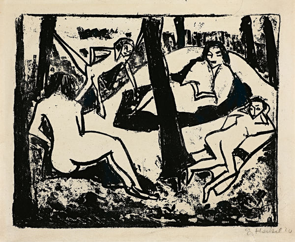 Erich Heckel, Badende, 1910