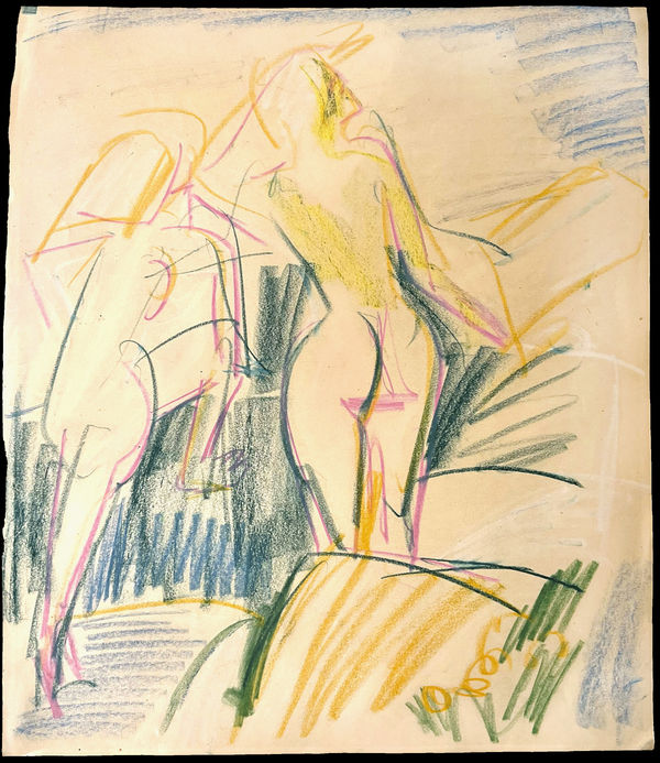 Ernst Ludwig Kirchner, Akte, um 1910/12