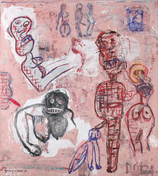 Dieter Glasmacher Dotzi, 1992 Acryl auf Leinwand 90 x 100 cm