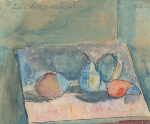 Anita Rée, Stilleben mit Widmung “Zum Weihnachtsfest”, um 1918/20