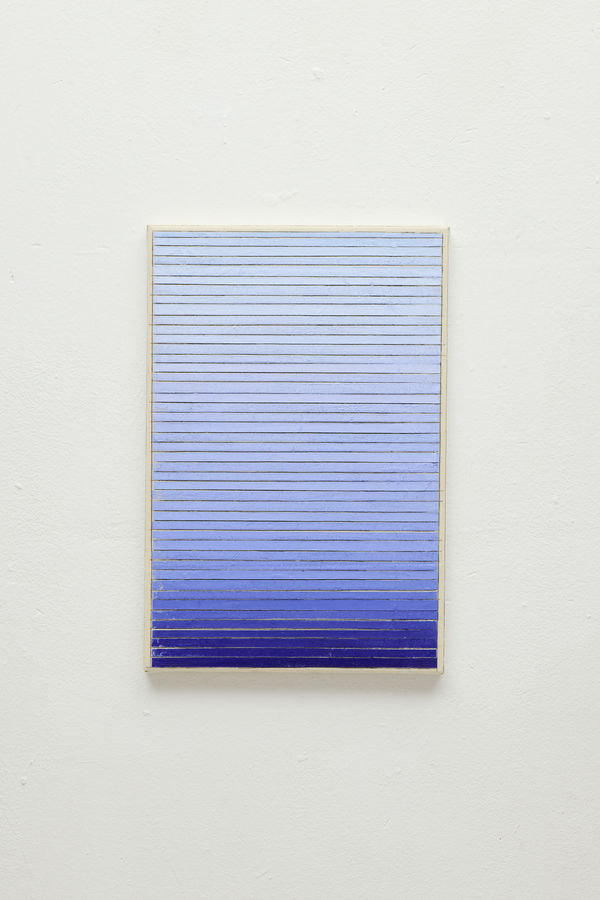 Daniel Hörner ohne Titel (68), 2024 Wachs, Vaseline, Pigment auf Nessel 45 x 30 cm