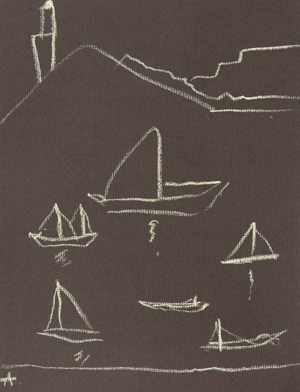 Etel Adnan, Erquy 2, 2019