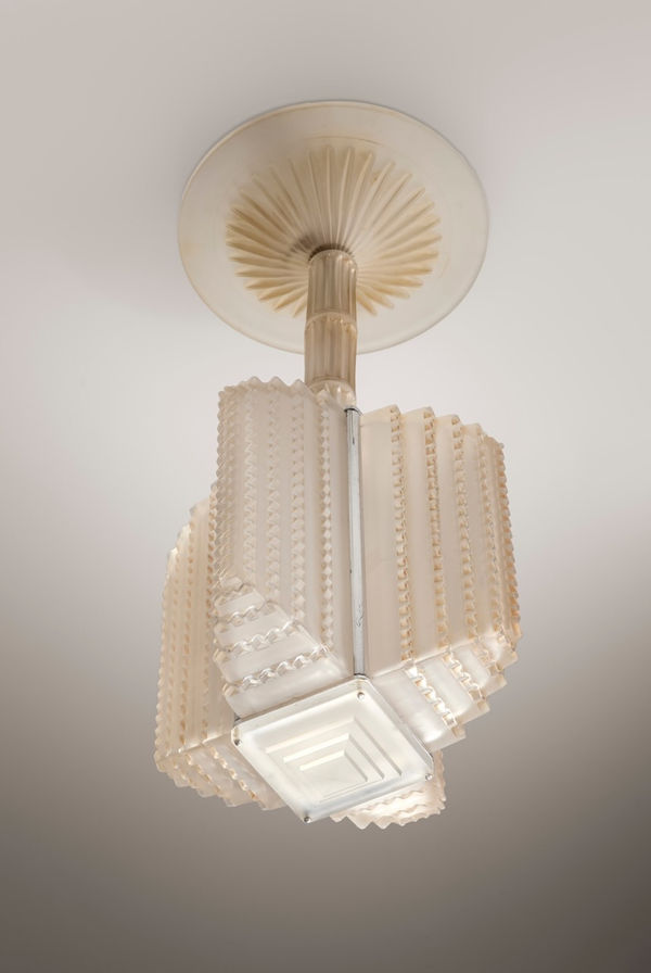 RENÉ LALIQUE 'NORMANDIE' CHANDELIER, c. 1935