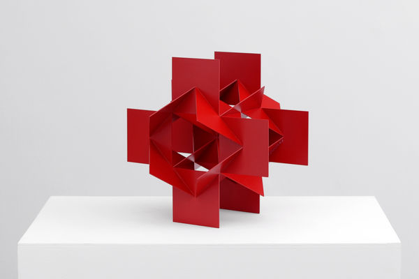 Francisco Sobrino Estate Structure permutationelle (410) Acier 28 x 28 x 23 cm 11.02 x 11.02 x 9.06 in