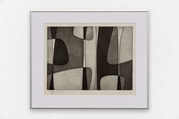 Francisco Sobrino Estate Interelacion de formas (133) Lithographie 45 x 55 cm 17.72 x 21.65 in