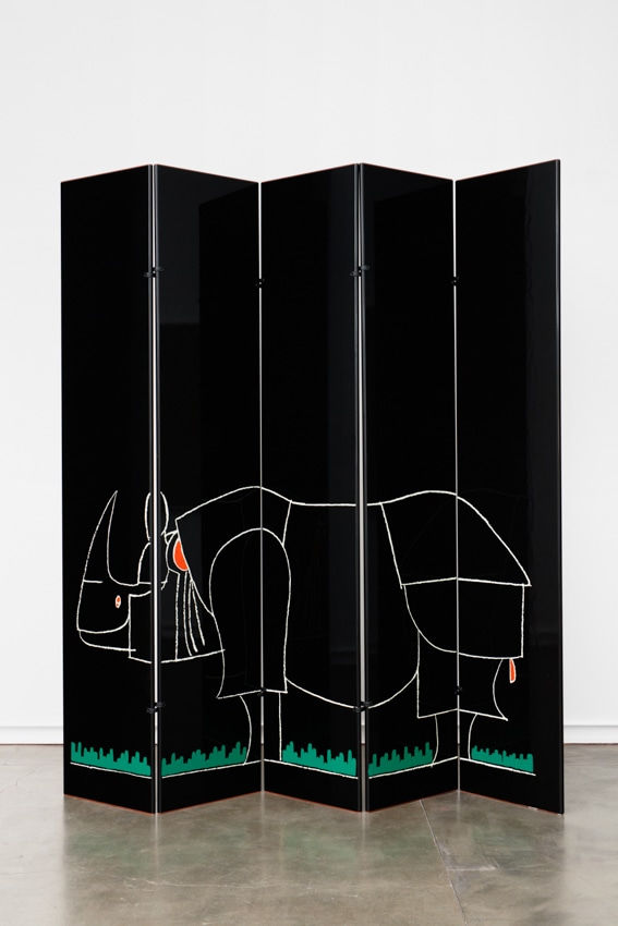 François-Xavier Lalanne & Kazuhide Takahama, Paravent Rhinocéros, série Ultramobile, 1976