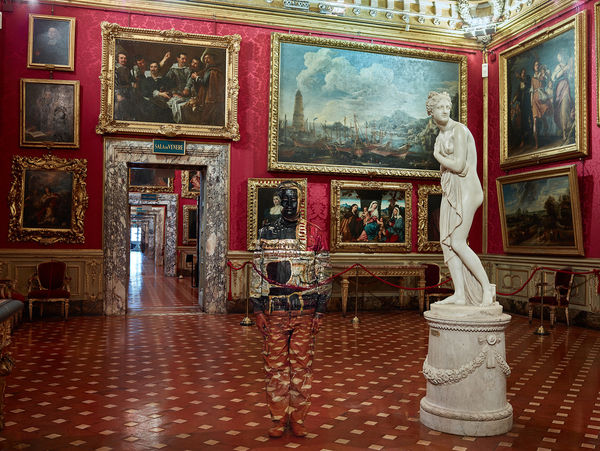 Liu Bolin, Sala di Venere, Palazzo Pitti, Firenze, 2022