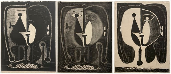 Pablo Picasso, Figure stylisées (1–3), 1948