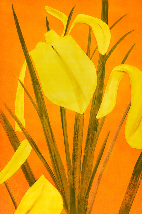 Alex Katz, Yellow Flags 4, 2020
