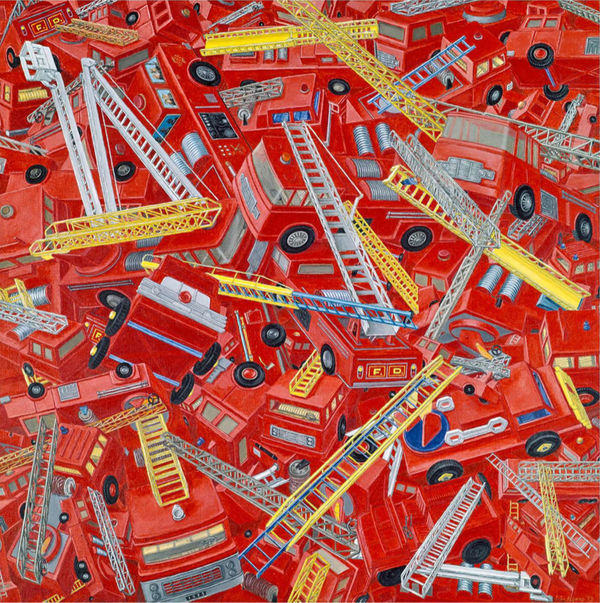 Christa Dichgans, Feuerwehrhaufen, 1972