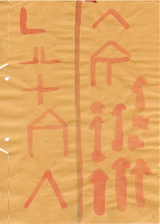 A.R Penck, Ohne Titel, 1960's