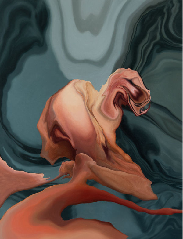 Giulnara Fatullaeva, Homage to Eugène Delacroix “Louis d'Orléans Showing Off His Mistress”, 2024