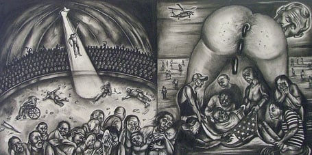 Herded into the Superdome/Bush Shits on the People