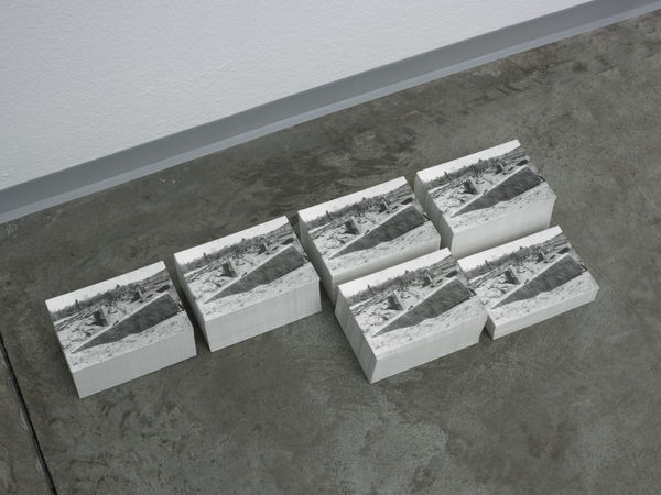 Michael Müller Großer Stein (klein), 2013 Heliopolis (Balabak) , postcards , ink on paper