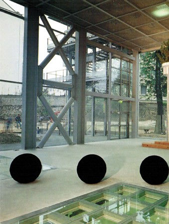 Richard Artschwager Three Periods, 1994 Nylon bristle on fiberglass armature in three parts