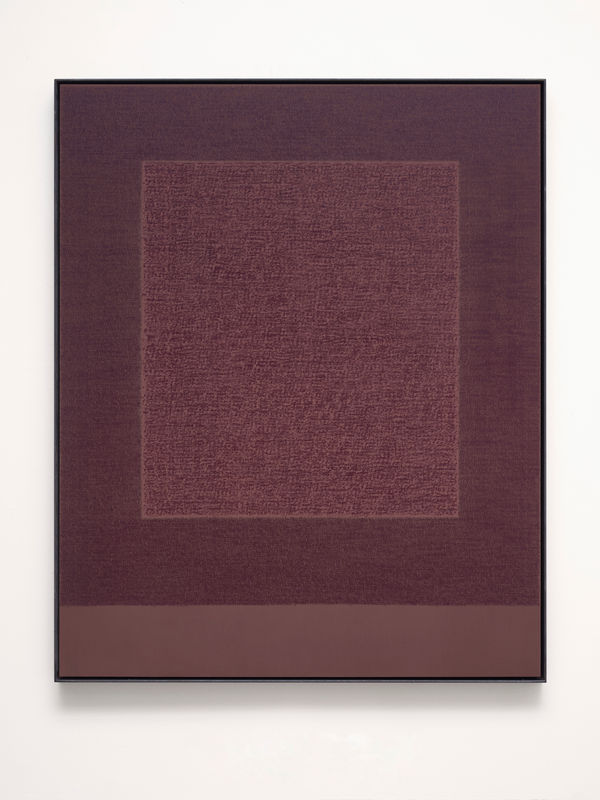 Idris Khan The Missing Target Radiates, 2025 Oil based ink on gesso, on aluminium 123.1 x 100 x 2.7 cm | 48 1/2 x 39 3/8 x 1 in Framed dimensions: 125.3 x 102.3 x 5 cm | 49 3/8 x 40 1/4 x 2 in