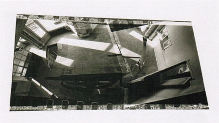 Gordon Matta-Clark Office Baroque, 1977 Black and white ABS rapid prototyped joints photograph 71 x 125 cm 27 15/16 x 49 3/16 ins