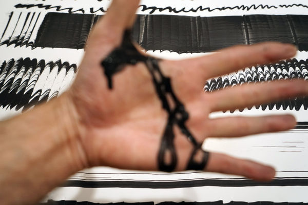 Juan Uslé Tatuaje y Prueba, NY, 2018 pigmented ink , Photo Rag Ultrasmooth 305g Hahnemühle 18.7 x 28 cm 7 5/16 x 11 1/16 ins 2 of 2 + 1 AP