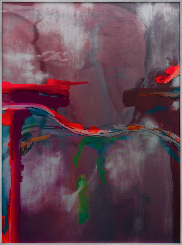 Michael Müller Motivbild Nr. 8 (HENDRICK), 2020 acrylic and color lacquer on glass and printed Alu-Dibond 196 x 145.5 x 4 cm 77 2/16 x 57 4/16 x 1 9/16 ins