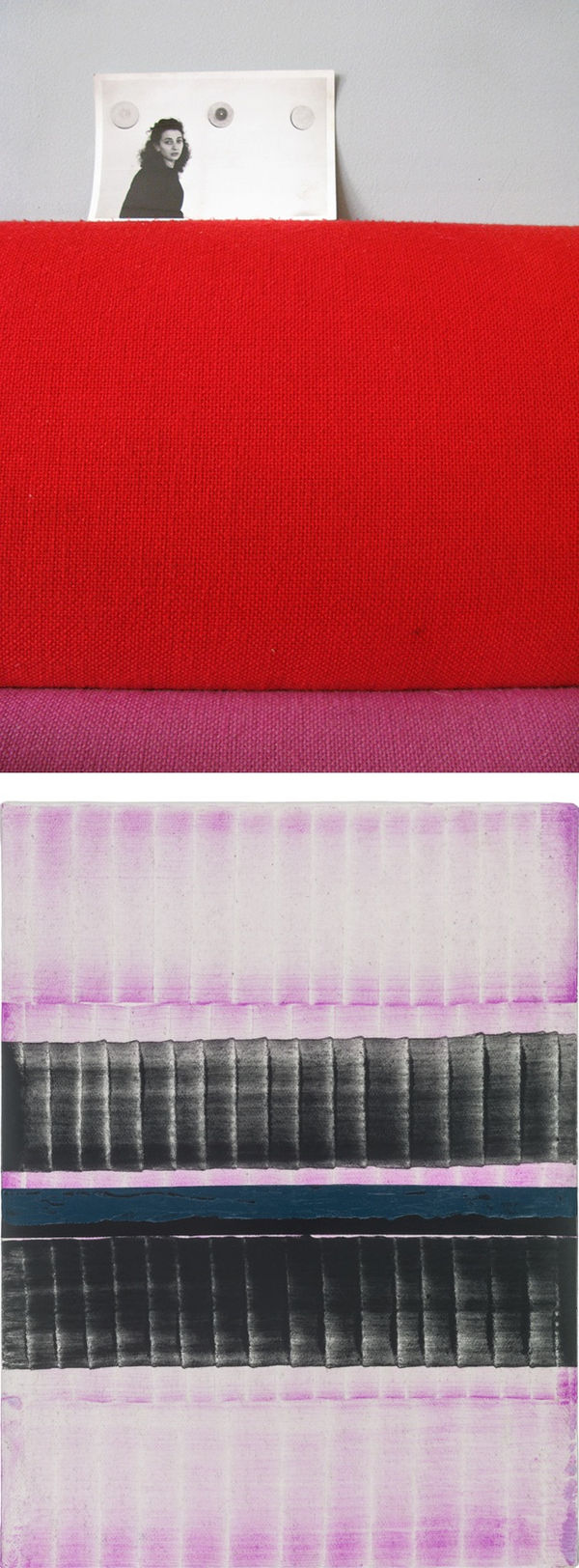 Juan Uslé Two Times Broadway, NY, 2010 - Xerea, Benissa, 2018, 2010/2018 2 parts work , pigmented ink , Photo Rag Ultrasmooth 305g Hahnemühle , vinyl dispersion and pigments on canvas 2 of 2 + 1 AP