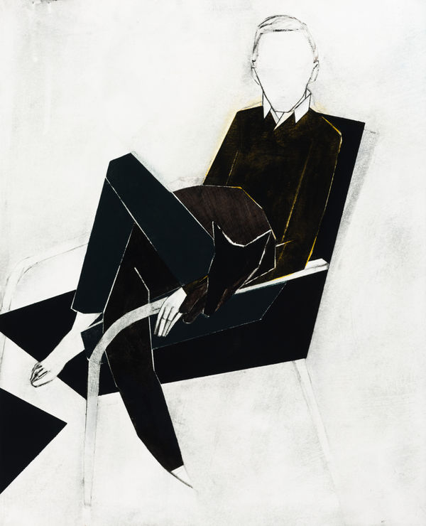 Iris Schomaker Untitled, 2017 oil and watercolour on paper 37.6 x 30.6 cm 14 12/16 x 12 1/16 ins