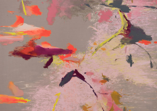 Michael Müller Hades Mercato (DAS ENTSTEHEN UNFERTIGER BEGRIFFE), 2020 acrylic and lacquer on Belgian linen 313.944 x 442.8744 x 3.9624 cm 123 3/5 x 174 5/16 x 1 8/16 ins