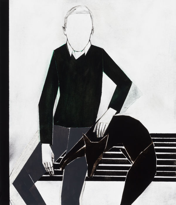 Iris Schomaker Untitled, 2017 oil and watercolour on paper 37.6 x 32.3 cm 14 12/16 x 12 11/16 ins