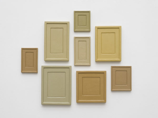 Allan McCollum, Collection of Eight Plaster Surrogates, Mold: 1982, Cast: 1993, Painted: 2013