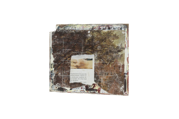 Danilo Dueñas The hand of Mary, 2012 collage and painted sanded wood 17.4 x 19 cm 6 13/16 x 7 7/16 ins