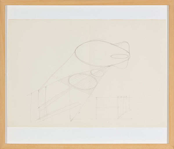 Gordon Matta-Clark Sky Hook (study for a balloon building), 1978 pencil on paper 30.5 x 45.5 cm 12 1/16 x 17 14/16 ins