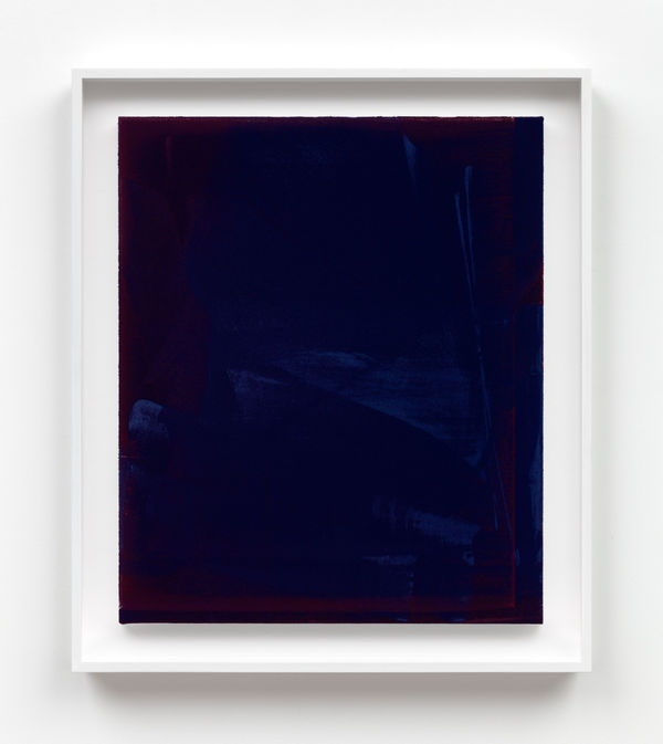 Paul Czerlitzki RELAY (3), 2023 pigment on canvas 60 x 50 cm / 23 5/8 x 19 3/4 in framed dimensions: 70 x 60 cm /27 1/2 x 23 5/8 in