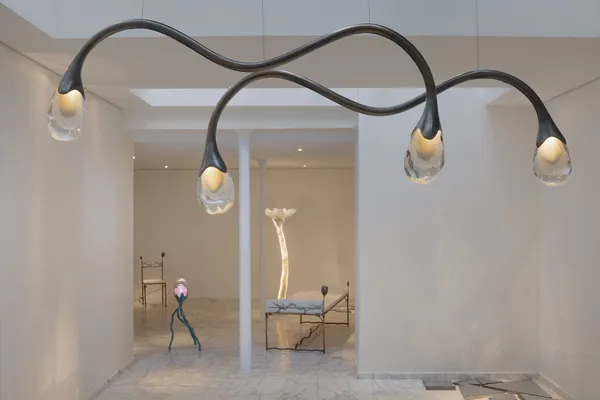 Irene Cattaneo, "Wild and voluptuous animals" ceiling fixture, 2025