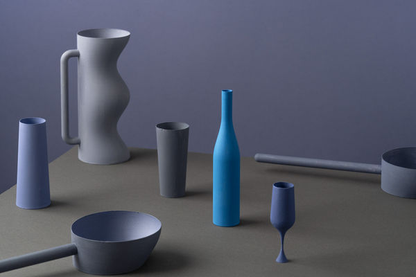 Olena Zubach, Still Life with a Blue Bottle, 2025