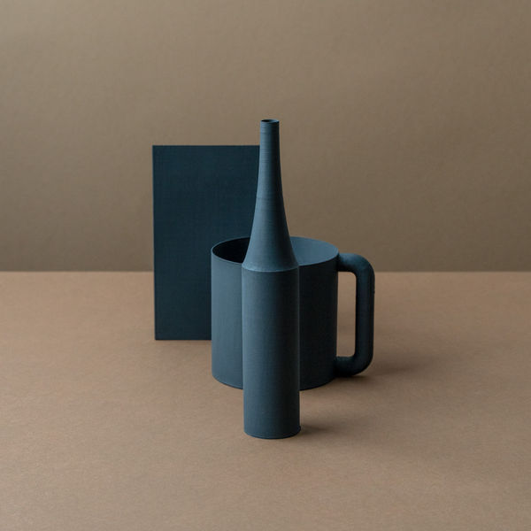 Olena Zubach, Still Life with a Black Bottle, 2025