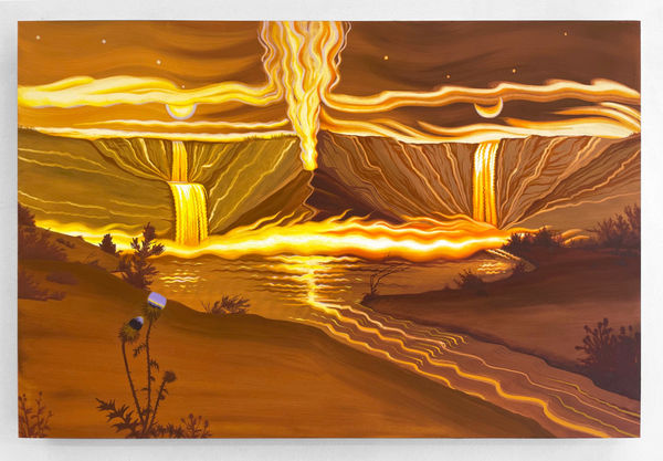 Jen Hitchings, 24 Hours (Yellowstone, with milkweed thistles), 2024