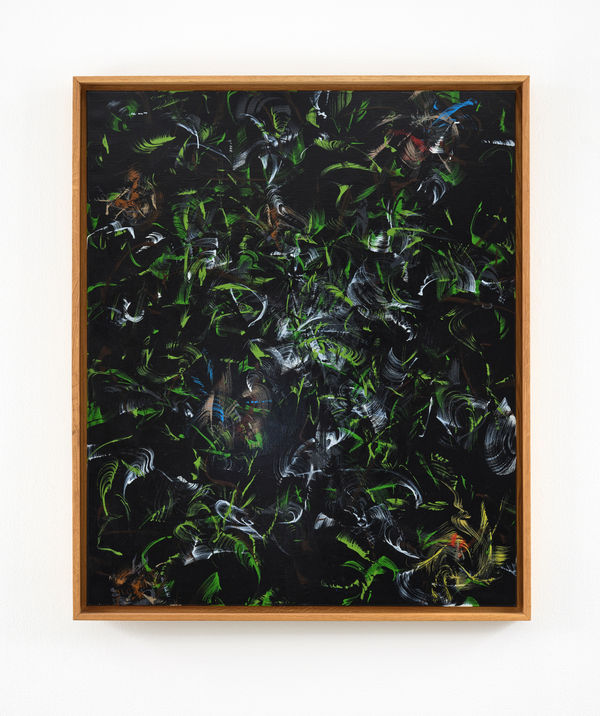 Johnathan Daily, Upp i björken där fåglarna kvittrar / Up in the birches where the birds are chirping (series Blixtfisket), 2021