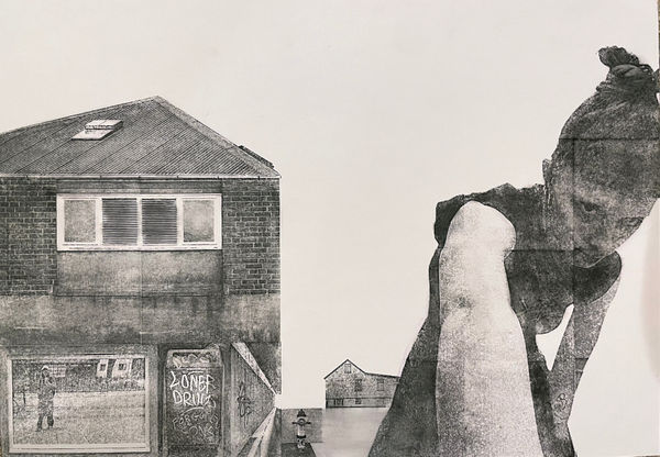 Daniel Franzén / E, Monotype Image Transfer 12