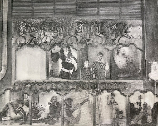 Daniel Franzén / E, Monotype Image Transfer 13