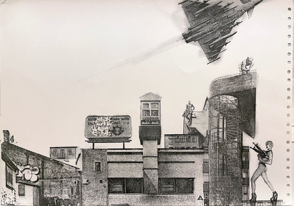 Daniel Franzén / E, Monotype Image Transfer 6