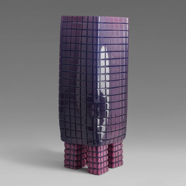 SIMON KLENELL, Square Vase with Legs, II, 2024