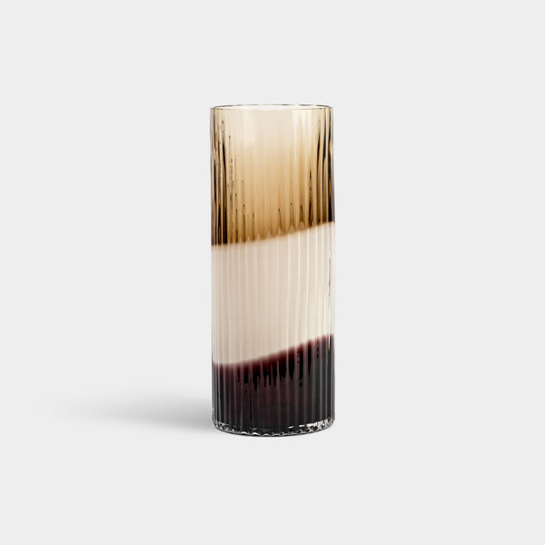 LENA BERGSTRÖM, PLISSÉ VASE BRO/WHITE/PLUM, 2022