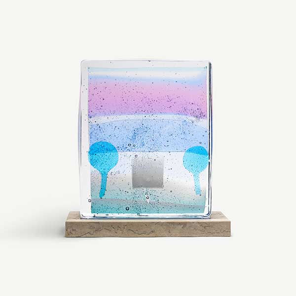 ERIKA LAGERBIELKE, UTSIKT MED BLÅ TRÄD, 2022