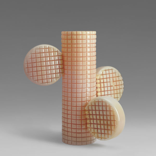 SIMON KLENELL, Tubular Vase with three ears, 2024