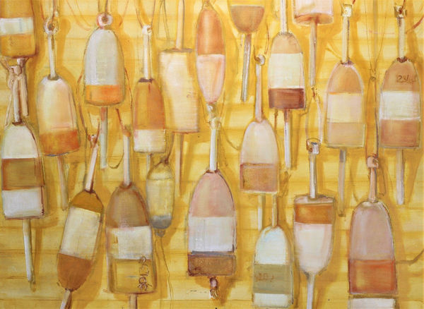 Christina Thwaites, Buoys Waiting in the Sunshine, 2022