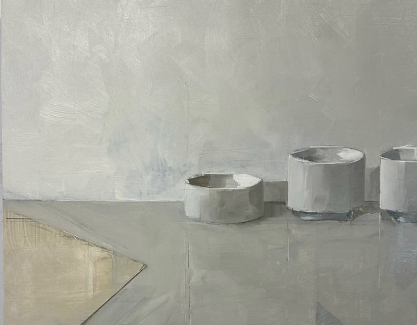 Jenny Brillhart, Paint as Clay Cups, 2022