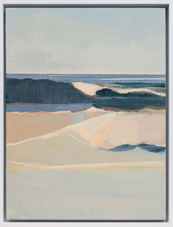 Hannah Bureau A Wave at Dusk, 2024 Acrylic on Board 12x9x1.5